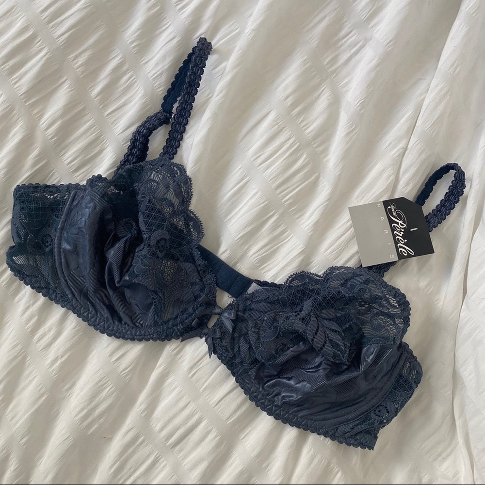 NWT Simone Pérèle Slate Blue Bra- French Lingerie